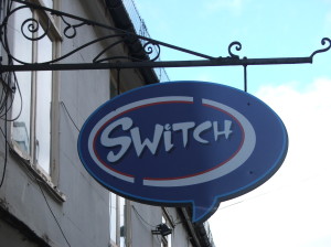 Switch Cafe Sign