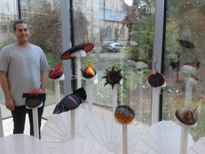 Chris Garner at exhibition